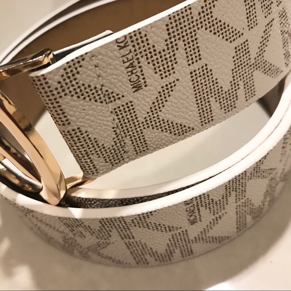 Michael Kors MK Signature Large Logo Belt - Picture 3 of 9